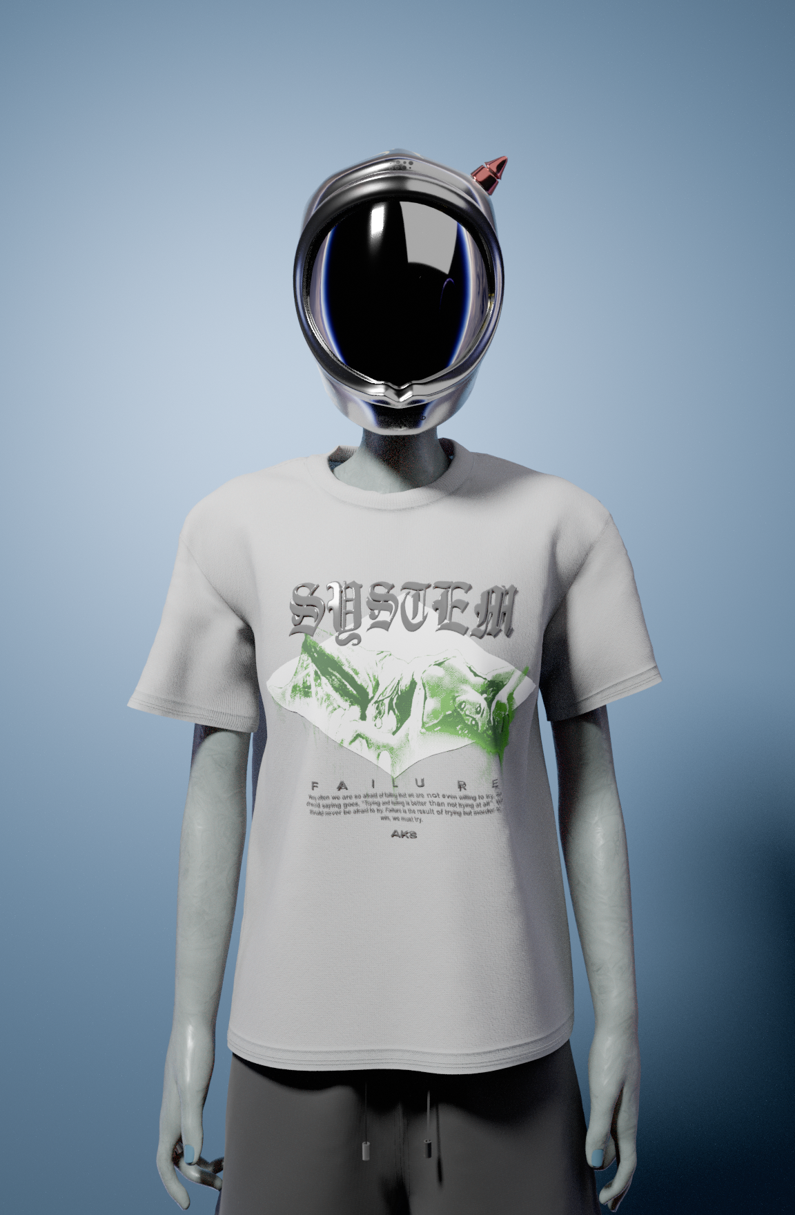 SYSTEM FAILURE PUFF PRINT T-SHIRT