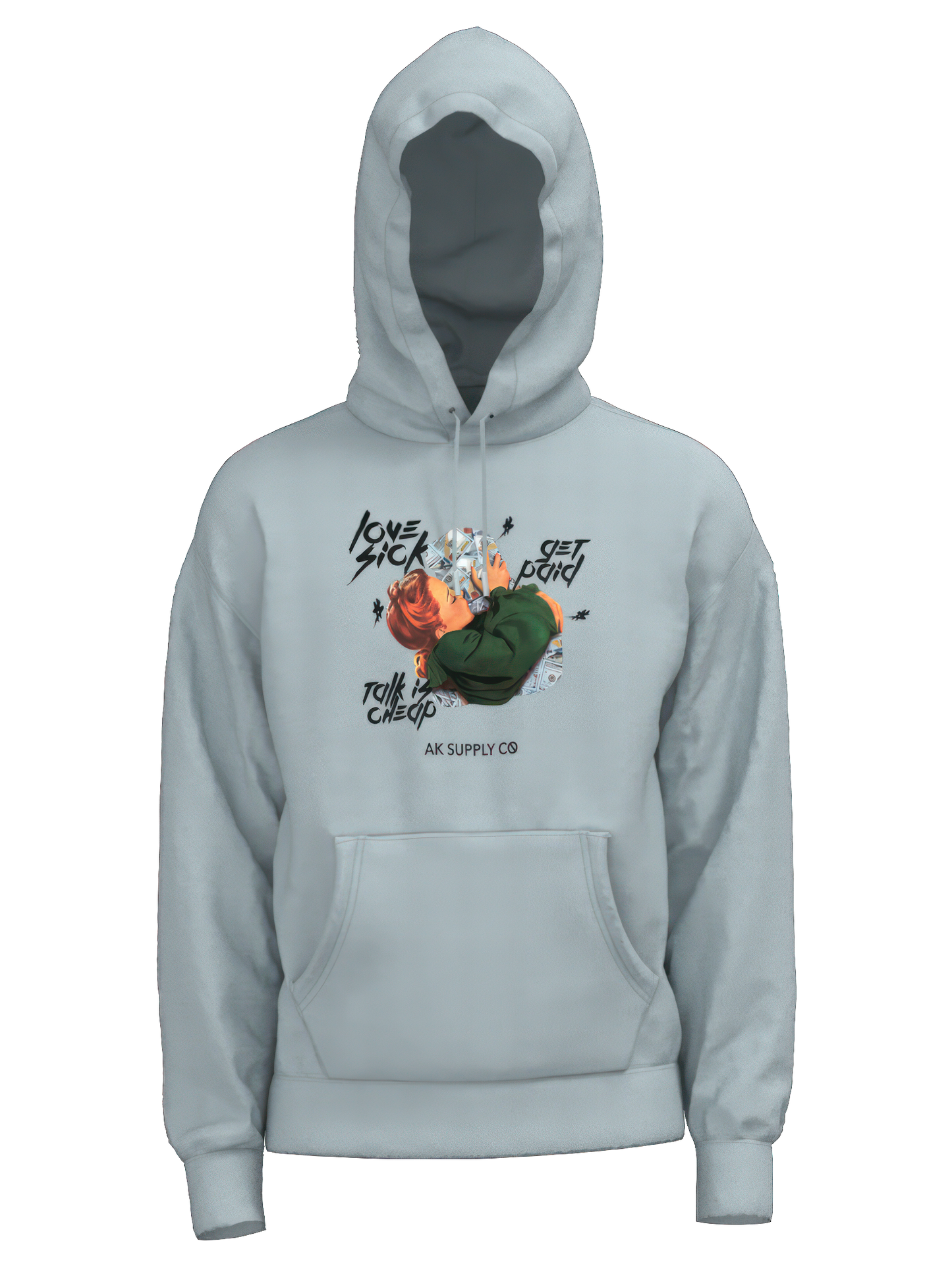Love Sick Hoodie (Blue Mist)