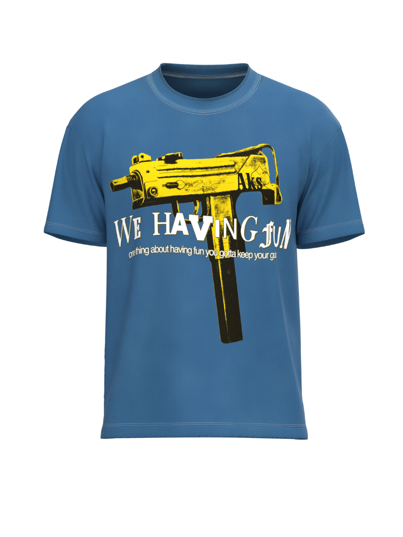 WE HAVING FUN OVERSIZED T-SHIRT