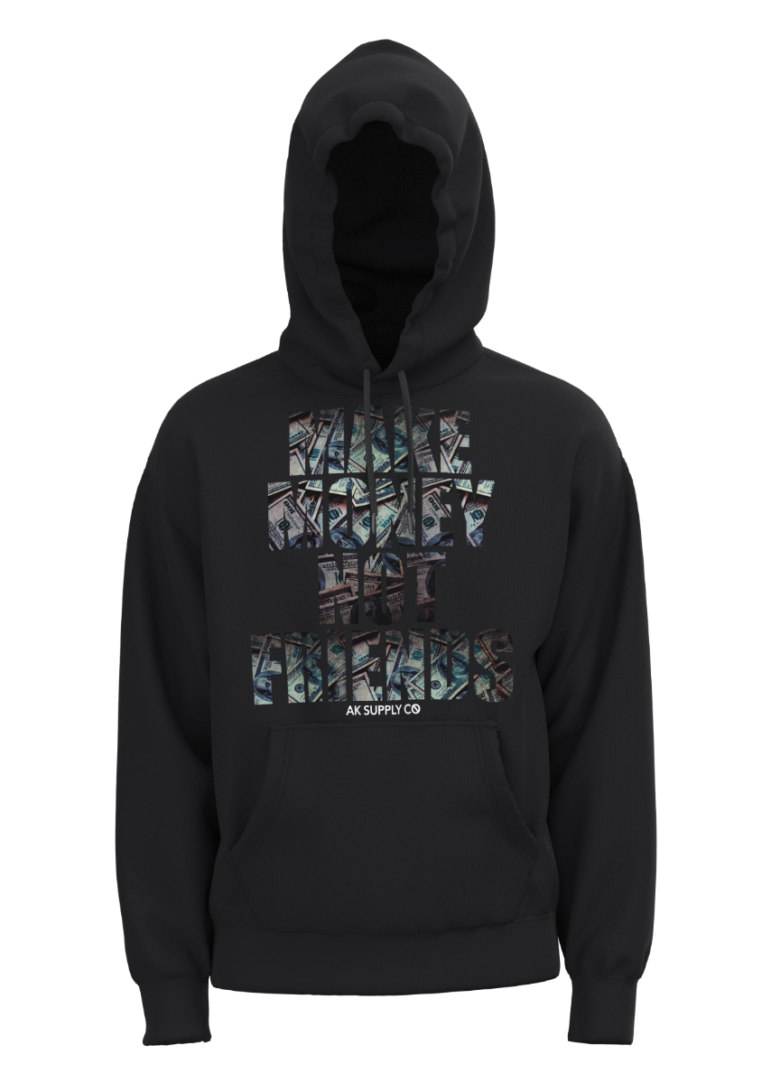 Make Money Not Friends Hoodie - Black