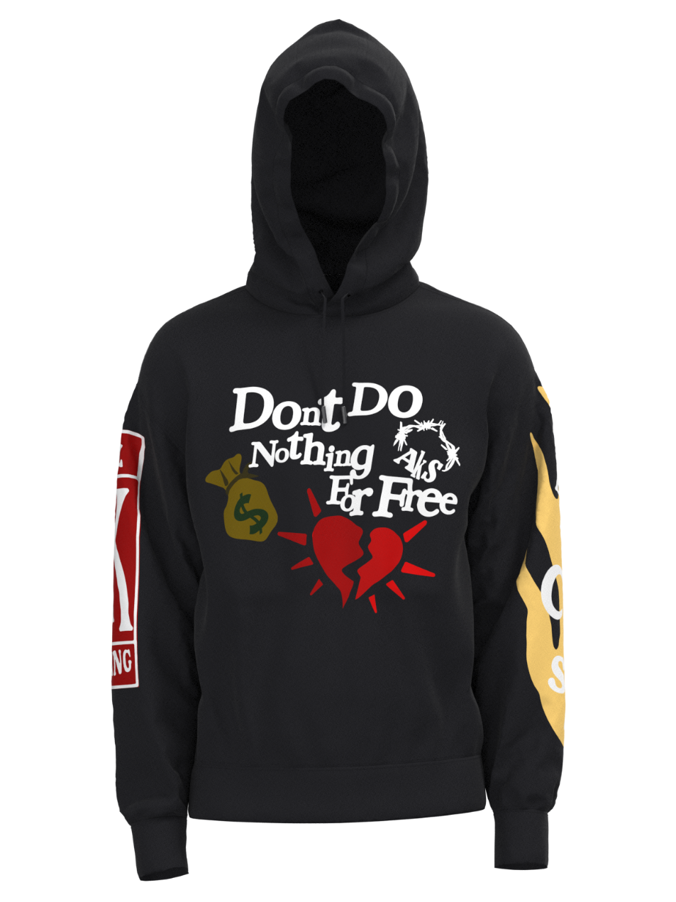 DON'T DO NOTHING FOR FREE HOODIE (BLACK)