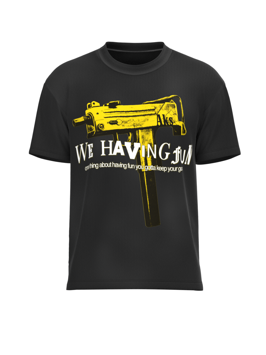 WE HAVING FUN OVERSIZED T-SHIRT