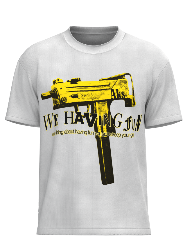 WE HAVING FUN OVERSIZED T-SHIRT