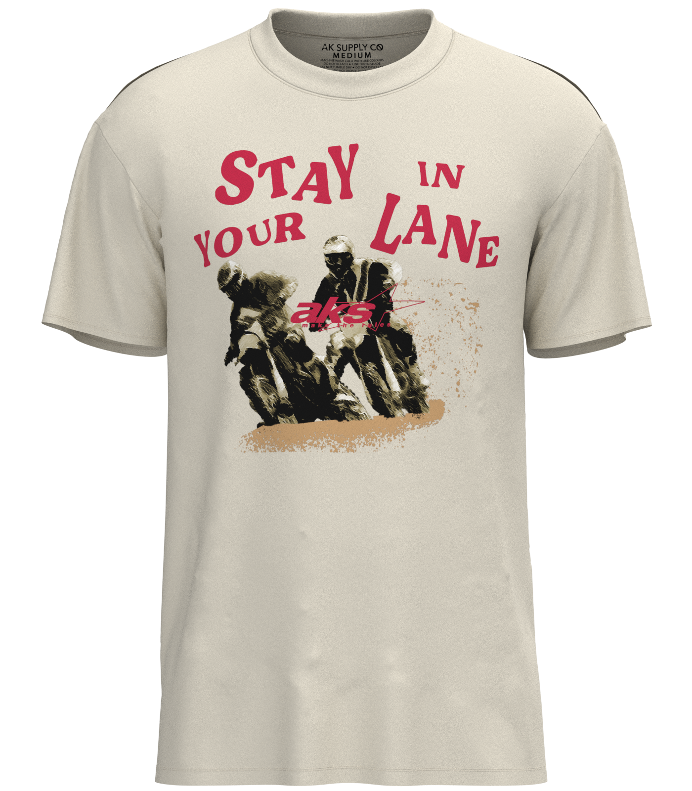 Stay In Your Lane Tee - 3D Puff Print