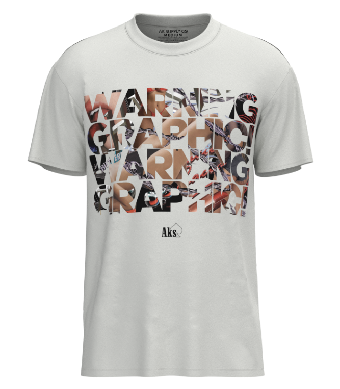 Warning Graphic T-Shirt - White