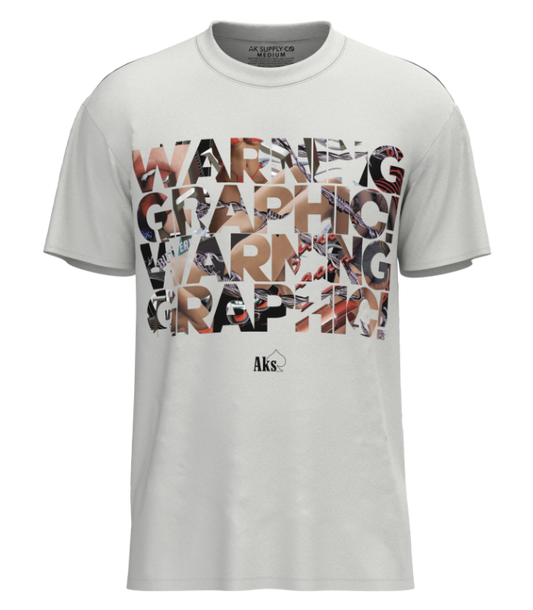 Warning Graphic T-Shirt - White