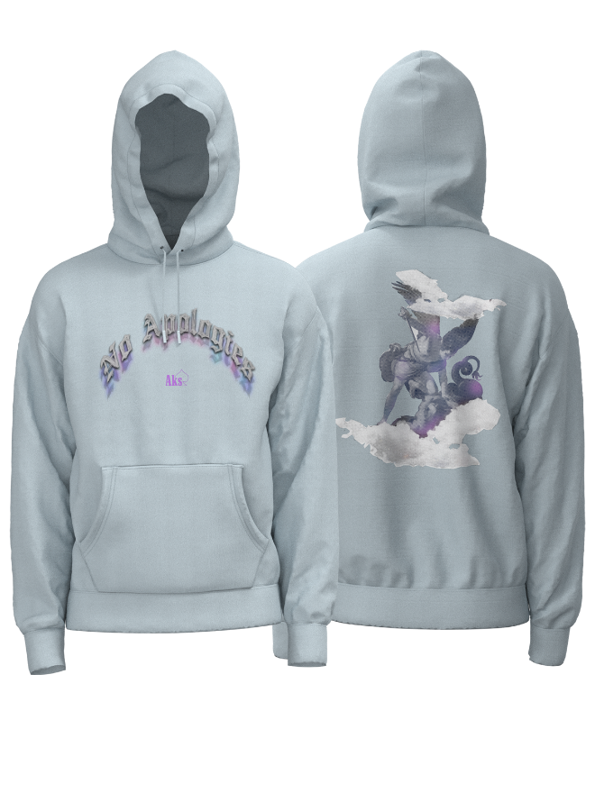 No Apologies Hoodie (Blue Mist)