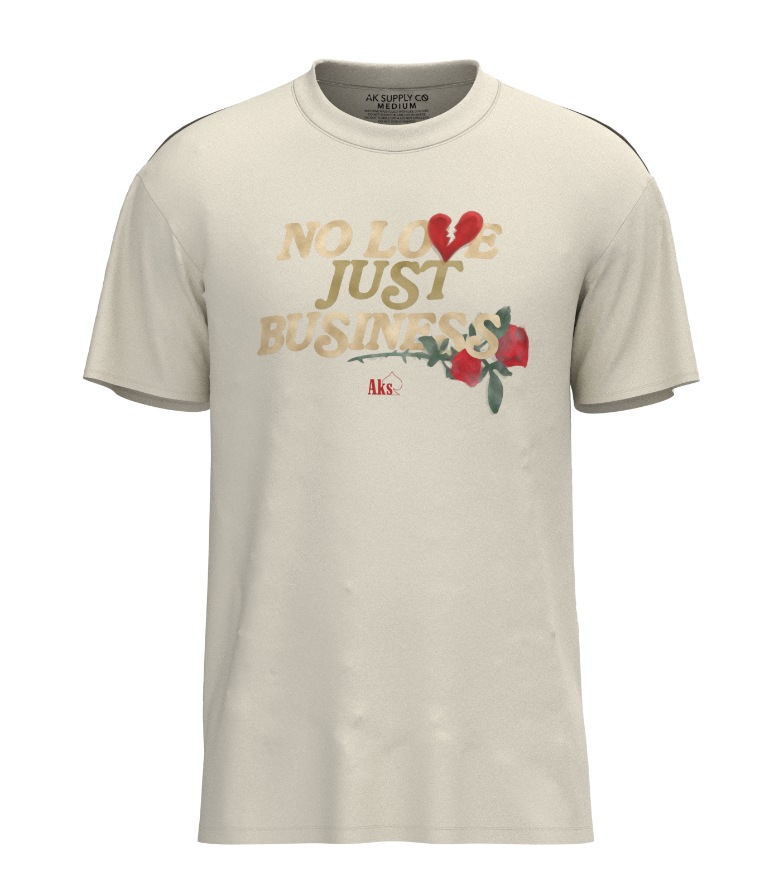 No Love Just Business T-Shirt (Natural)